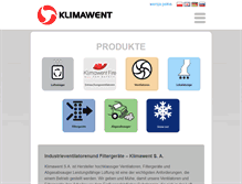 Tablet Screenshot of klimawent.com.pl
